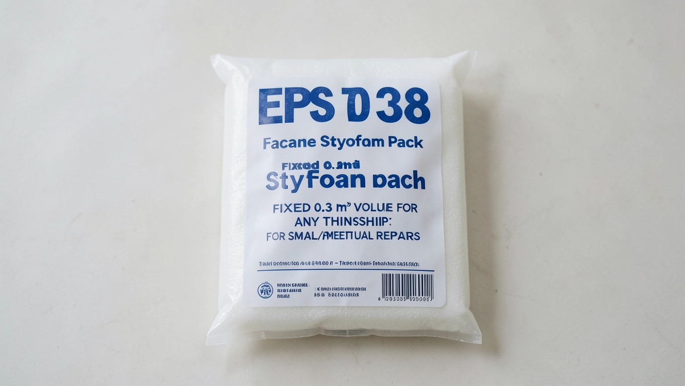 Objętość styropianu EPS 70 038 w paczce fasada