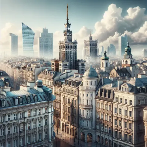 elewacje budynków Warszawa