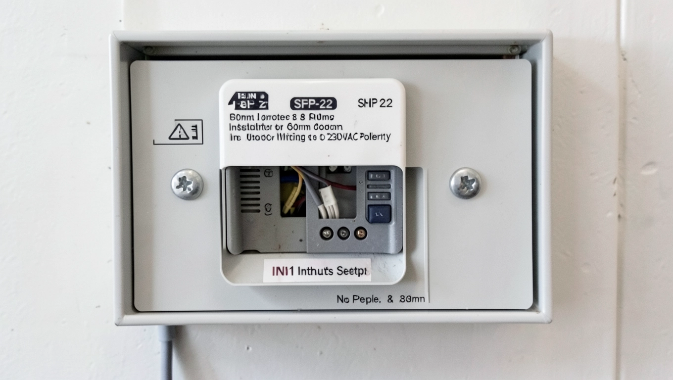 Montaż sterownika żaluzji fasadowych w puszkach