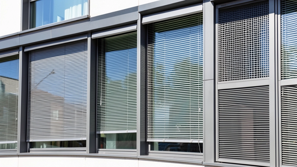 żaluzje fasadowe  rodzaje